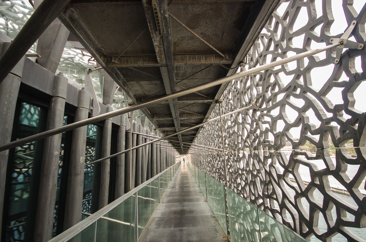 A l'intérieur du MUCEM, à Marseille