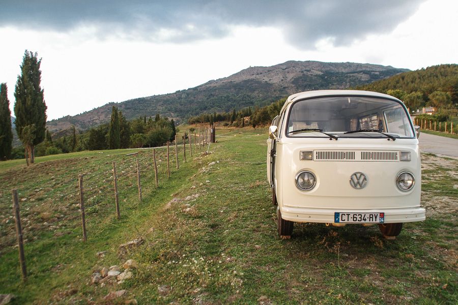 Josy, le combi vw de Les vieilles qui roulent dans le parc des Madonies en Sicile